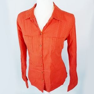 Merona | Bright Burnt Orange Button Down